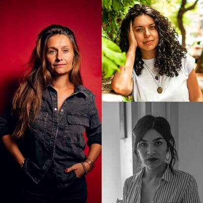 Sophie Demange and Melanie Pérez Arias in conversation with Ximena López Bustamante