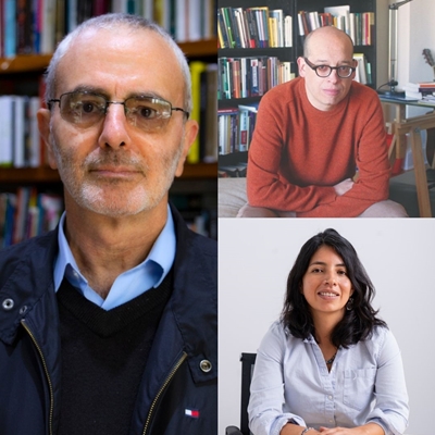 Farid Kahhat and Alberto Vergara in conversation with Camila Osorio