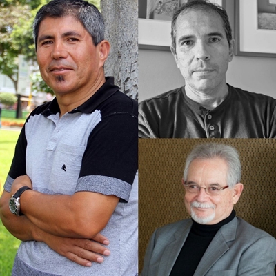 Julio Granda in conversation with Luis Carlos Arias Schreiber and Felipe Ortiz de Zevallos