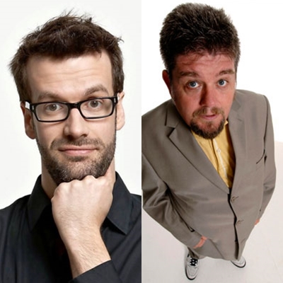 Marcus Brigstocke, Ed Coleman, Milly Thomas, Thom Tuck, Rachel Parris and Andre Vincent