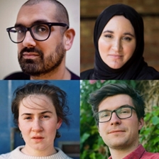 Darren Chetty, Grug Muse, Hannan Issa and Iestyn Tyne