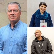 Carlos Diez Canseco and Doris Zuzunaga, with storyteller Alexis Valverde