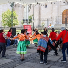 Performance by children from the Hogar de Cristo home