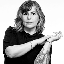 Con Patricia Villanueva