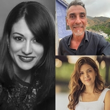 Virginia Mendoza and Rafael Navarro de Castro with Adriana Cooper