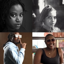 Michelle Angwenyi, Momtaza Mehri and Willie Oeba in conversation with Abigail Arunga