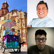 Mardonio Carballo and Jemima Peláez in conversation with Héctor Guerrero