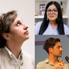 Carmen Aristegui and Miriam Ramírez in conversation with Daniel Pardo