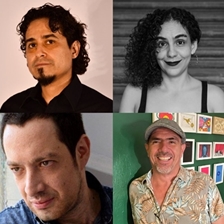 Juan Carlos Casas, María Yolanda García Ibarra and Carlos Talancón in conversation with César Báez