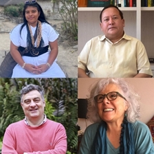 Gunna Chaparro, Weildler Guerra y Carl Langebaek en conversación con Margarita Serje