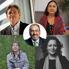 Esther Cruces, Sergio Díaz-Granados y Erna von der Walde en conversación con Cristina Fuentes La Roche