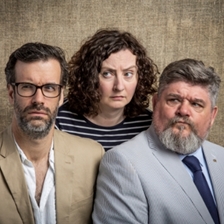 Marcus Brigstocke, Andre Vincent, Carrie Quinlan and Guest