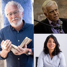 Héctor Abad Faciolince and Alonso Cueto in conversation with Camila Osorio