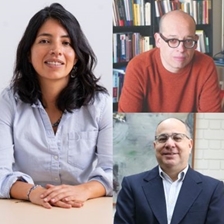 Camila Osorio, Josefina Townsend and Alberto Vergara in conversation with Pablo Quintanilla