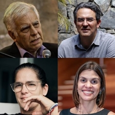 Alonso Cueto, Verónica Ramírez and Juan Gabriel Vásquez in conversation with Ainaí Morales