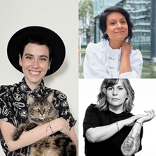 Melissa Siles, Yesenia Silva and Patricia Villanueva in conversation