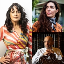 Patricia del Río and Fernanda Trías in conversation with Gustavo Rodríguez