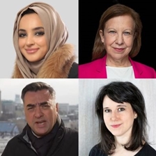 Jehan Alfarra, Lyse Doucet and Imran Khan talk to Bethan McKernan