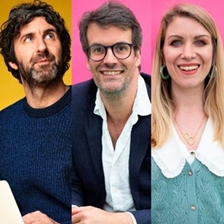 Mark Watson talks to Marcus Brigstocke and Rachel Parris