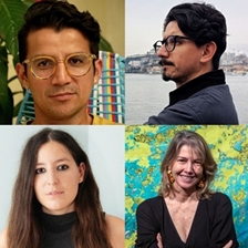 Óscar Daniel Campo, Laura C. Vela and Alejandro Villate in conversation with Catalina Villa