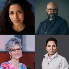 Arianna de Sousa-García, Eduardo Otálora Marulanda and Saia Vergara Jaime in conversation with Santiago Ángel