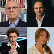 Carlos Chamorro, Denise Maerker and Jan Martínez Ahrens in conversation with Diana Calderón