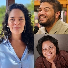 Frank Báez and Cristina Bendek in conversation with Yeniter Poleo