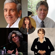 Francisco de Roux, Julieta Lemaitre, Bruce Mac Master and Marcela Meléndez in conversation with María Jimena Duzán