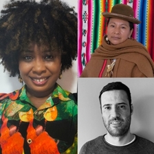 Maryury Mosquera and Soraya Poma in conversation with Andrés Bermúdez Liévano