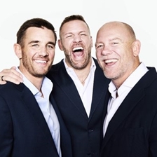 James Haskell, Alex Payne and Mike Tindall