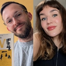 Elgan Rhys and Mared Roberts