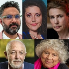 Jeremy Bowen, Carys Eleri, Miriam Margolyes, Sathnam Sanghera and Lionel Shriver