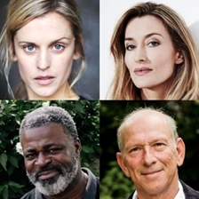 William Sieghart with Denise Gough, Natascha McElhone and Danny Sapani