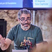 Jesús García Calero and María José Solano in conversation