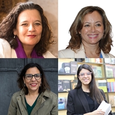 Cristina Fuentes La Roche, Adriana Martínez Guerrero and Claudia Neira Bermudez in conversation with Mayra Arauco