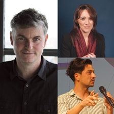 Enrique Díaz Álvarez and Cristina Monge in conversation with Daniel Pardo