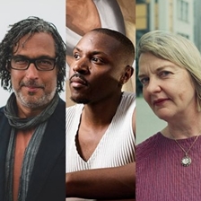 David Olusoga with Symeon Brown and Charlotte Higgins