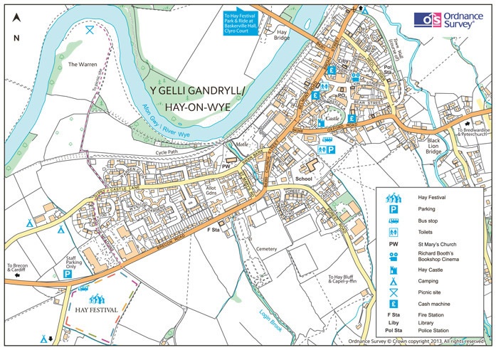 hay on wye map Maps And Directions To Hay Festival In Wales