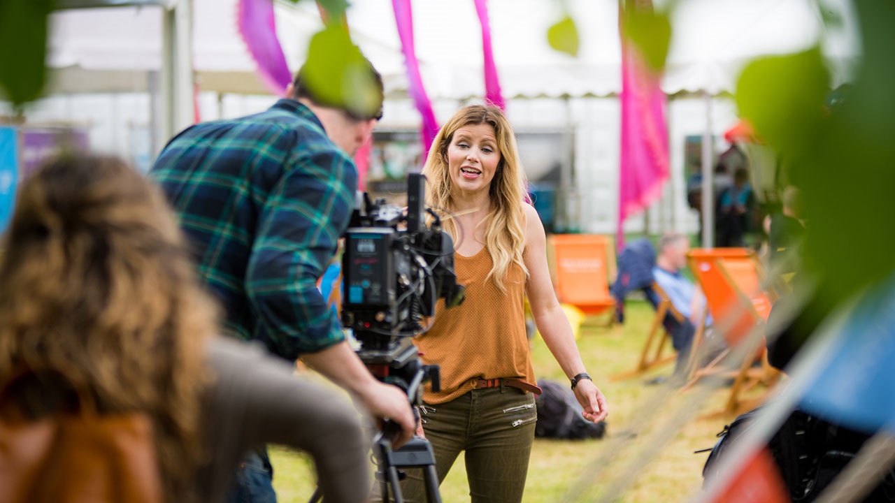 Media interview at Hay Festival Media interview at Hay Festival