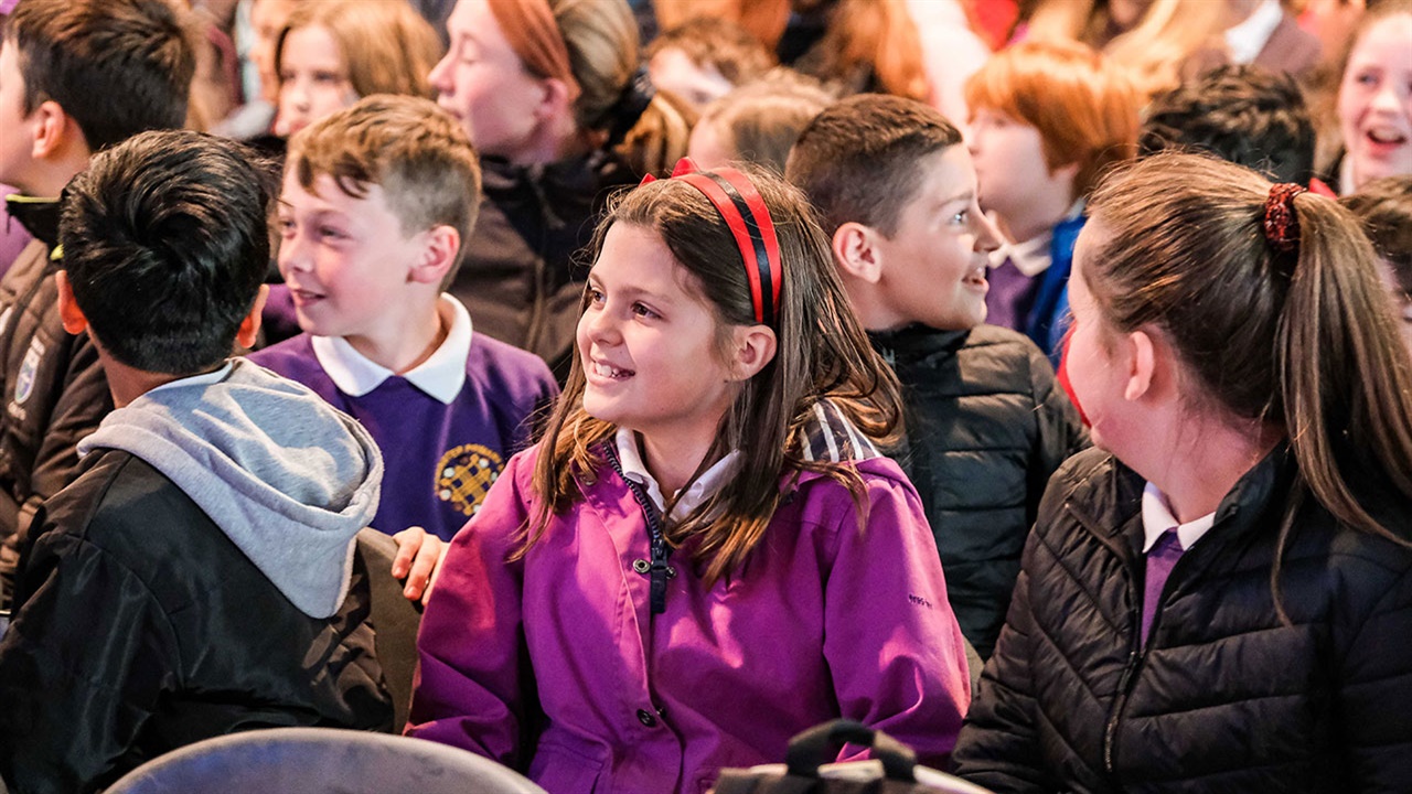 Audience members at Hay Festival