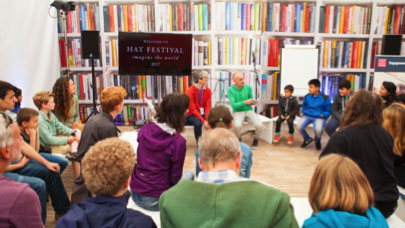 Audience for How I Got Here at Hay Festival