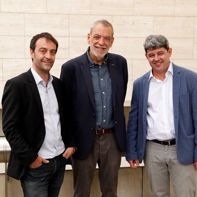 Jorge Díaz, Agustín Martínez and Antonio Mercero in conversation with Jesús Vigorra