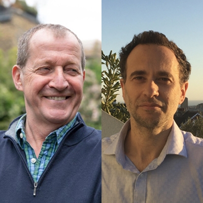 Alastair Campbell and Rafael Behr ​talk to Katie Razzall